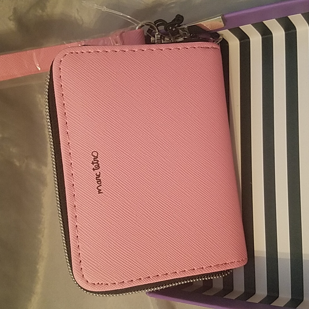 Marc Tetro yorkie zip wallet w strap NIB - Picture 2 of 4